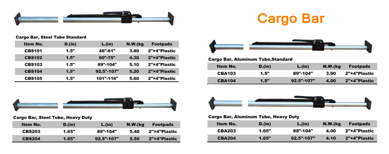 2 cargo bar spec