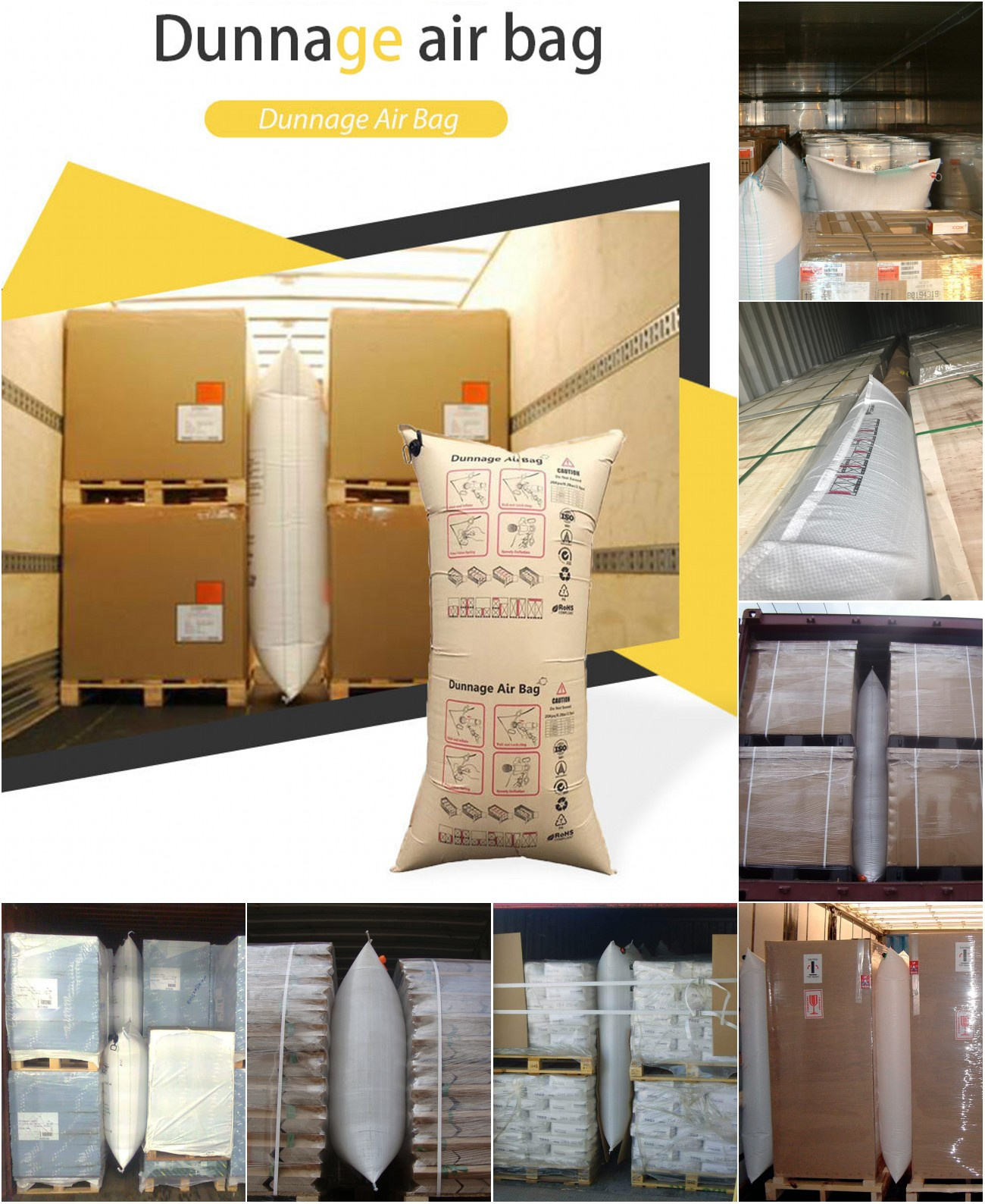 poly woven dunnage bag application